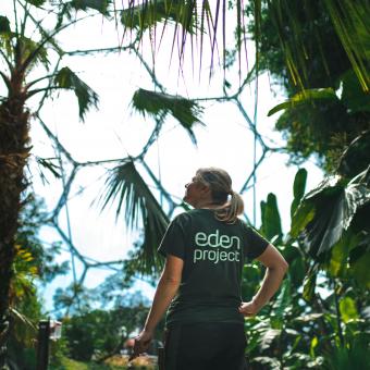 Eden Project team member in Rainforest Biome